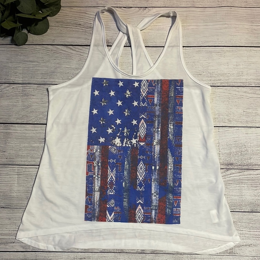Made in the USA white tank top
